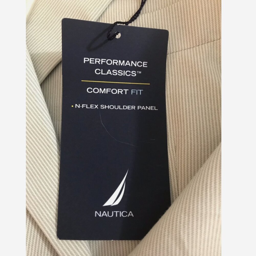 NAUTICA Tan Blazer NWT 38R Comfort Fit Performance Classics Jacket Sport Coat - Picture 5 of 8